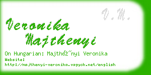 veronika majthenyi business card